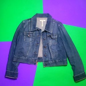 Denim Old Navy Jean Maternity Jacket Size Medium